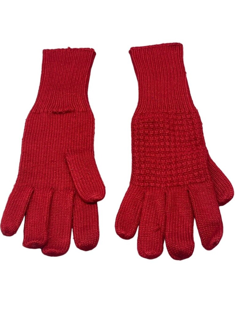 Preston & york red knitted one size long acrylic READ